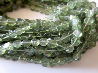 Natural Green Apatite Coin Beads, 5mm Apatite Beads, Wholesale Gemstones, 13.5 Inch Strand, Sold As 1 Strand/5 Strand/10 Strand, SKU-2673