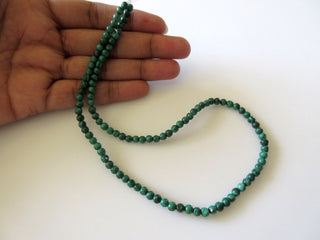 6mm Malachite Round Beads, Natural Malachite Beads, Wholesale Malachite Gemstones, 15 Inch Strand, Sold As 1 Strand/5 Strand, SKU-2987/1