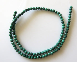 6mm Malachite Round Beads, Natural Malachite Beads, Wholesale Malachite Gemstones, 15 Inch Strand, Sold As 1 Strand/5 Strand, SKU-2987/1