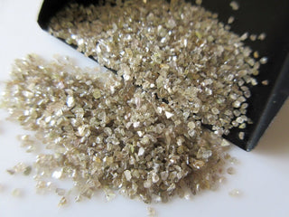 10 CTW Natural Champagne Brown Diamond Dust, Natural Raw Rough Uncut Diamond Chips SKU-DDB