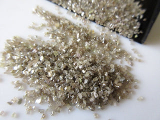 10 CTW Natural Champagne Brown Diamond Dust, Natural Raw Rough Uncut Diamond Chips SKU-DDB